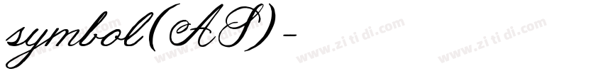 symbol (AS)字体转换
